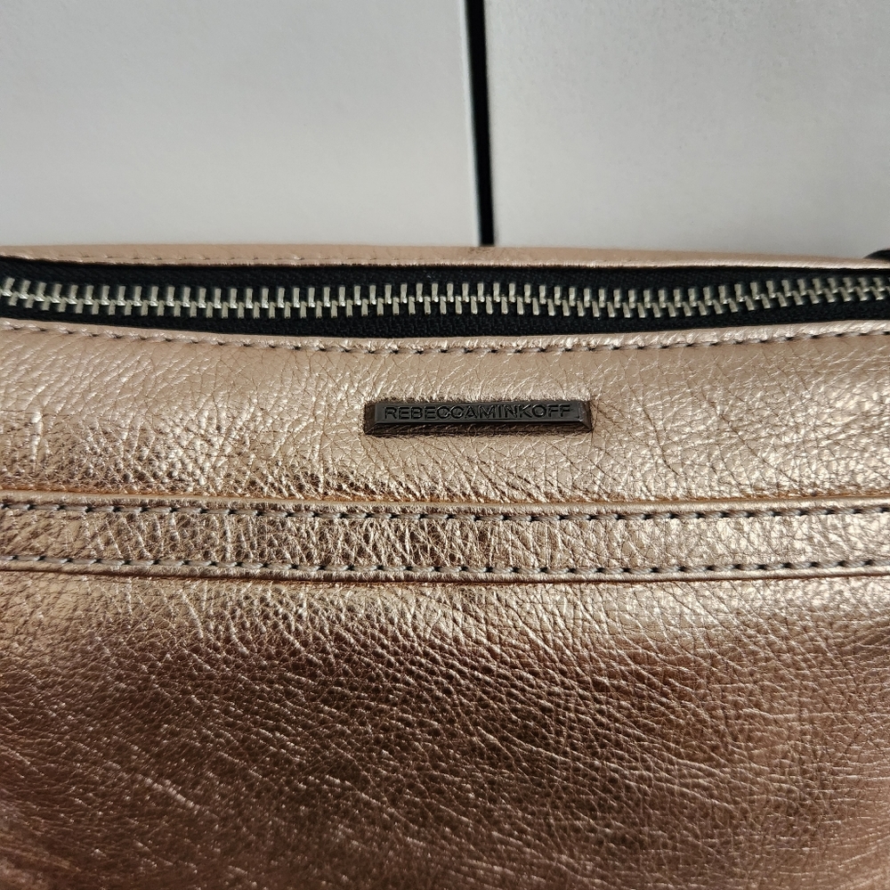Rebecca Minkoff Rose Gold Mini MAC Handbag/ Crossbody Purse - Picture 4 of 6